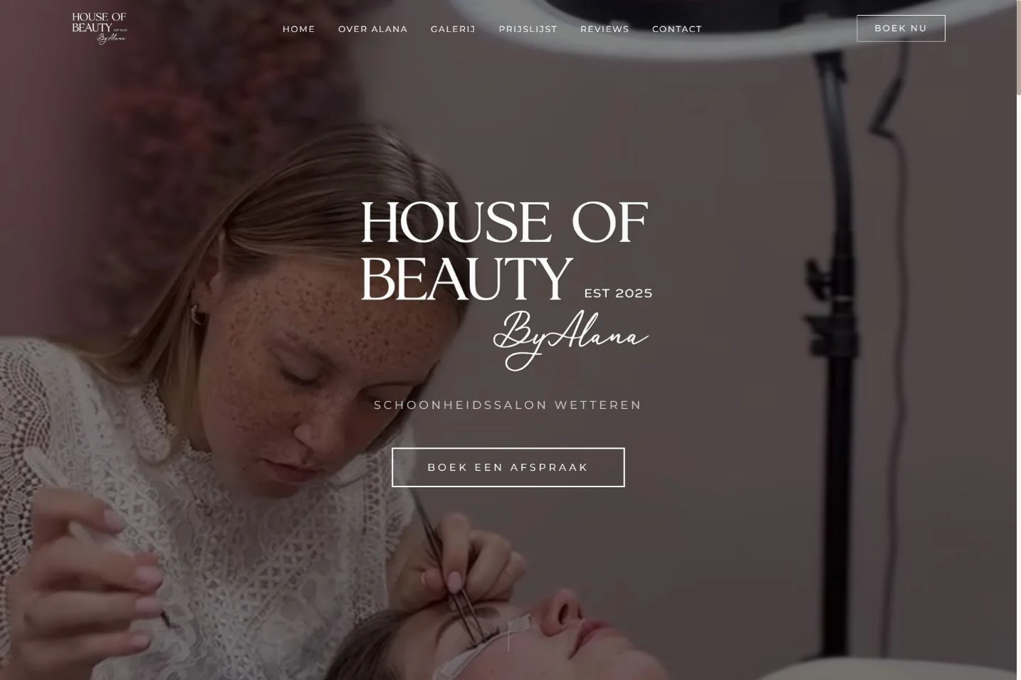 Homepage House of Beauty by Alana