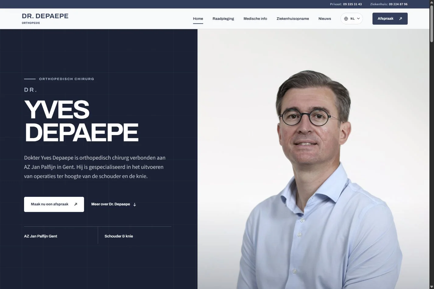 Homepage Dr. Yves Depaepe